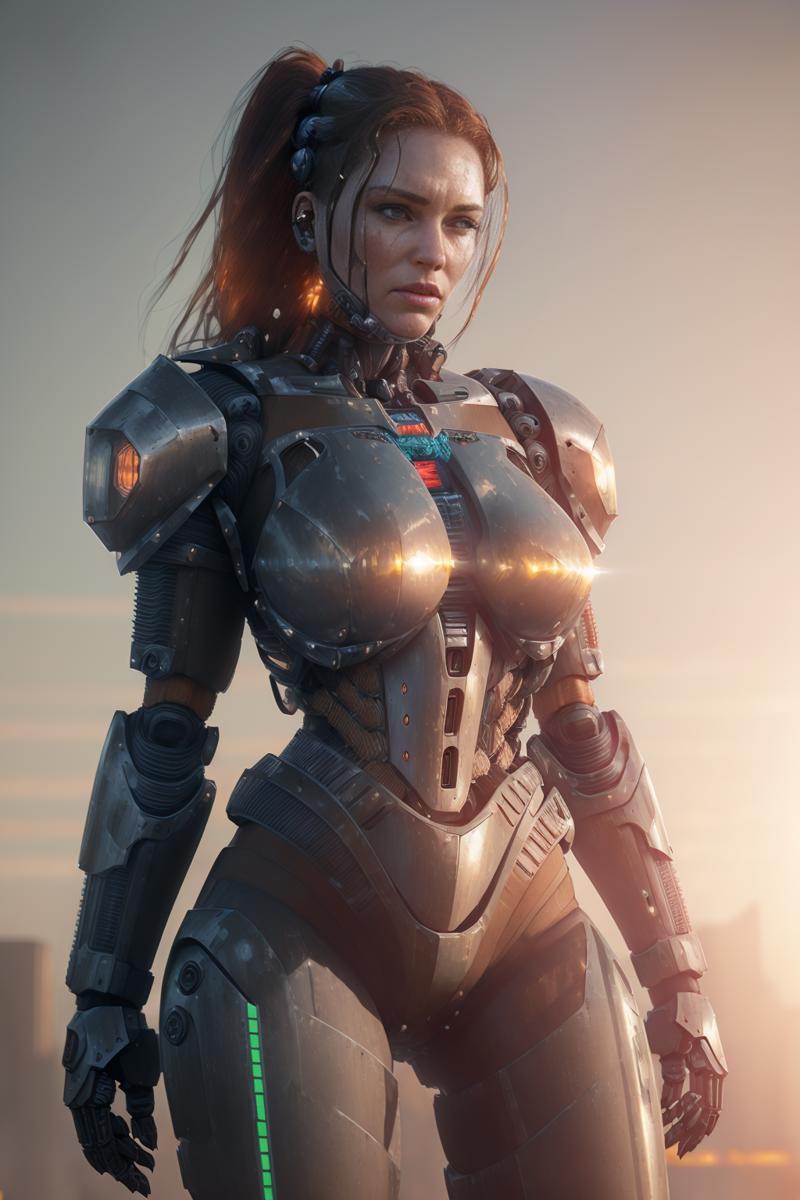 00646-2456408169-realistic photo of ((woman in a hulking hydraulic biomechanical exoskeleton armored robot)), (detailed face), sunset, sweaty, gr.png